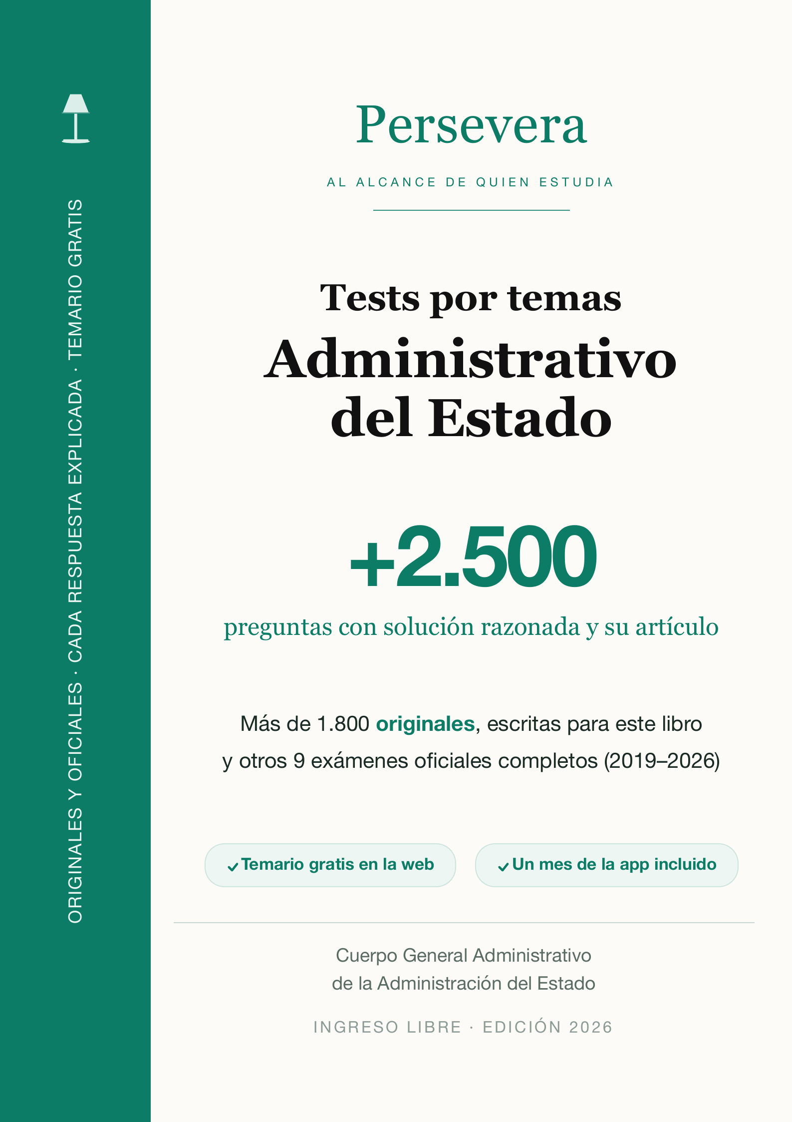 Cubierta · Administrativo del Estado · Tests por temas
