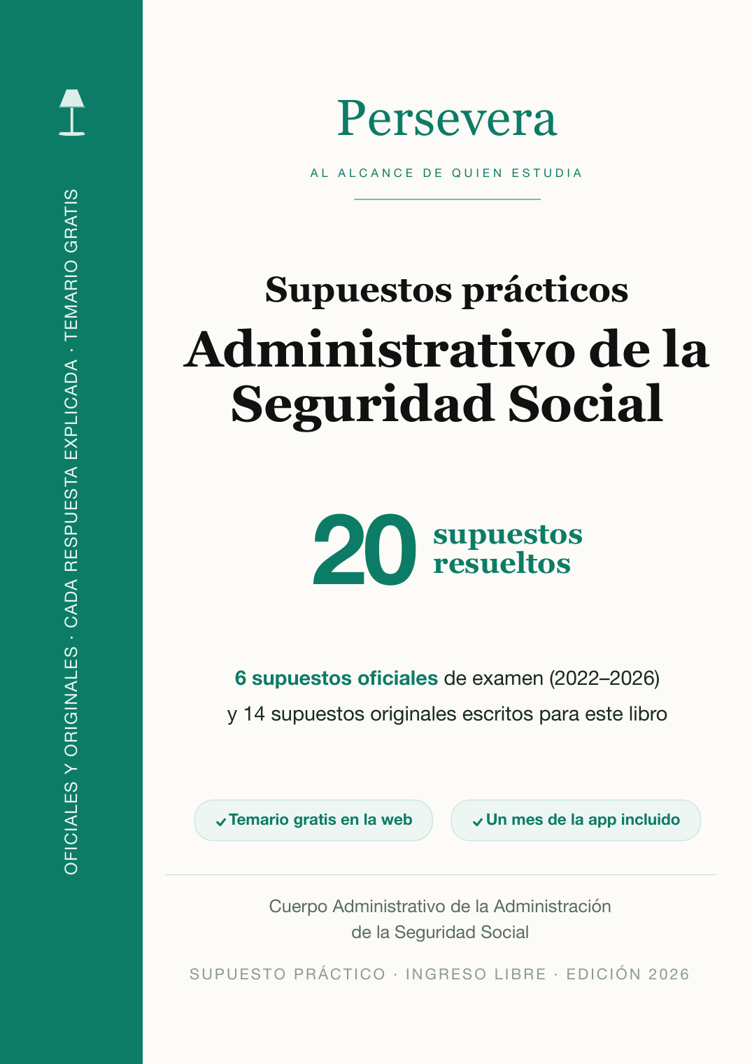 Cubierta · Administrativo de la Seguridad Social · Supuestos prácticos