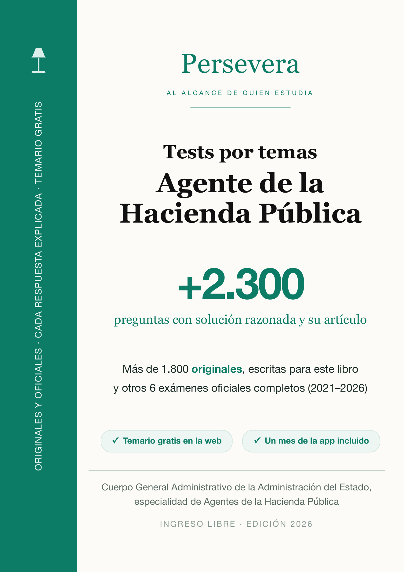 Cubierta · Agente de la Hacienda Pública · Tests por temas